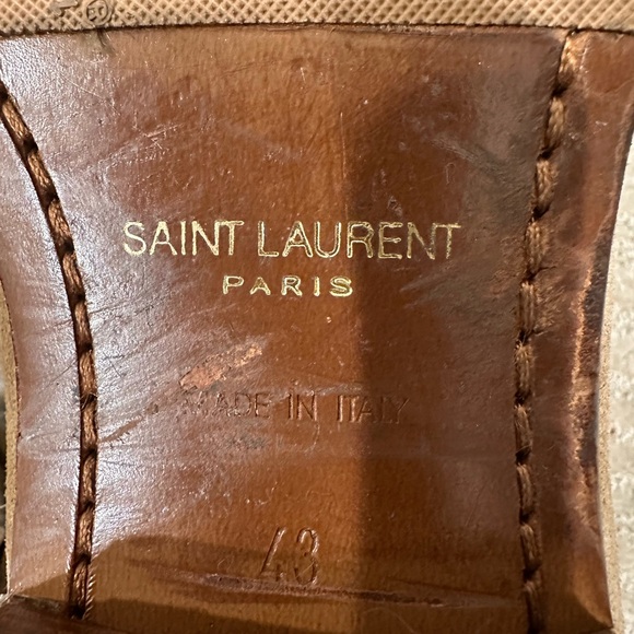 Saint Laurent Tan Suede Men's Boots (Wyatt 30 JODHPUR) - Picture 7 of 10